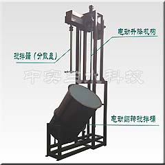 電動翻轉(zhuǎn)卸料升降式分散機結(jié)構(gòu)圖