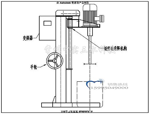手動鏈條升降式分散機